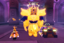 Golden Titan Speakerman in Roblox